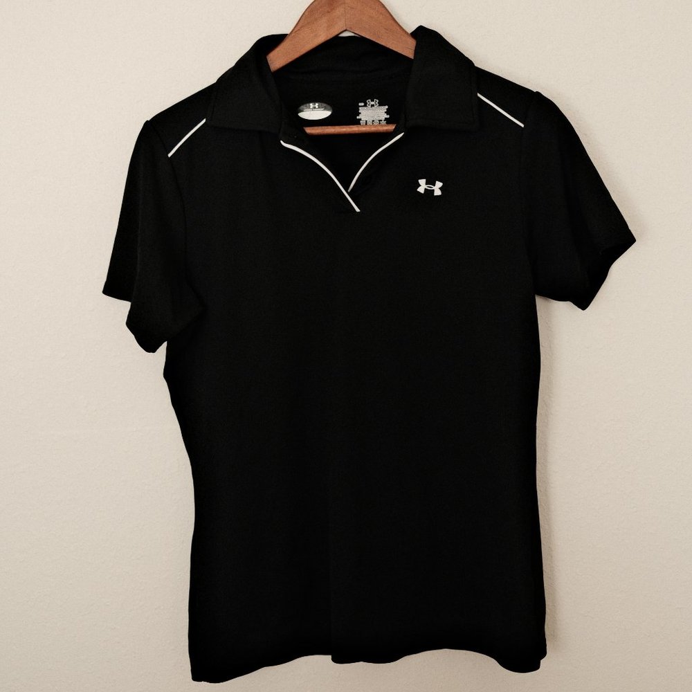 Under Armour Black Polo Shirt